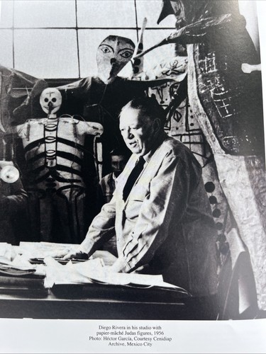 “DIEGO RIVERA in his Studio 1956” Hector Garcia PHOTO Cenidiap Archive - Picture 2 of 2