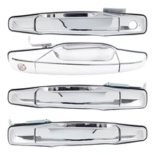 4 Piece Set of Front and Rear Outside Door Handles for 2007-2014 Trucks & SUVs