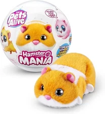 Pets Alive Hamstermania Orange Electronic Hamster Toy 20+ Sounds by ZURU