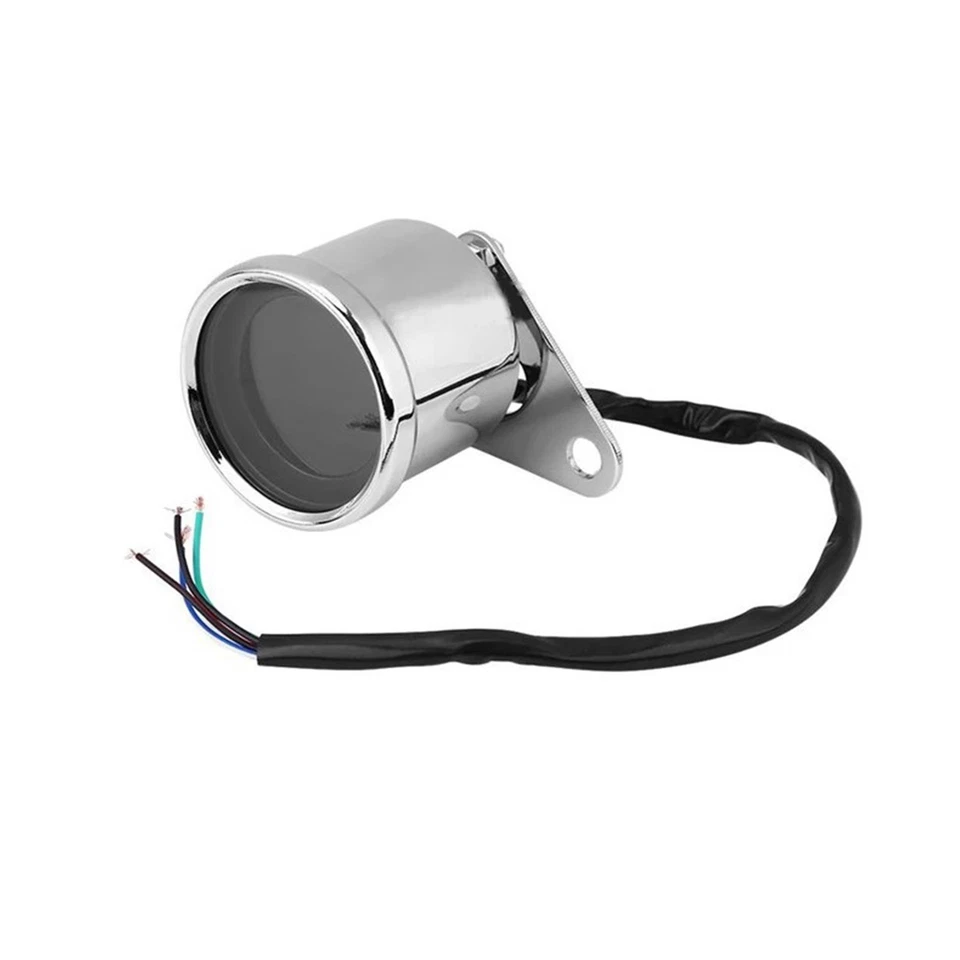 Motorcycle Speedometer Meter Tachometer Digital LED LCD Odometer Fuel Gauge - Image 4 of 4