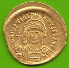 M&uuml;nze GOLD Byzanz Solidus 527-565 besser als vz sehr h&uuml;bsch nswleipzig