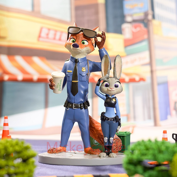 Authentic Disney Store Zootopia Cute Cartoon Nick Wilde Judy Hopps