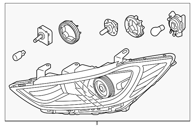 Faros delanteros compuestos para Hyundai Elantra 2017-2018 (N/P 92102-F2040)