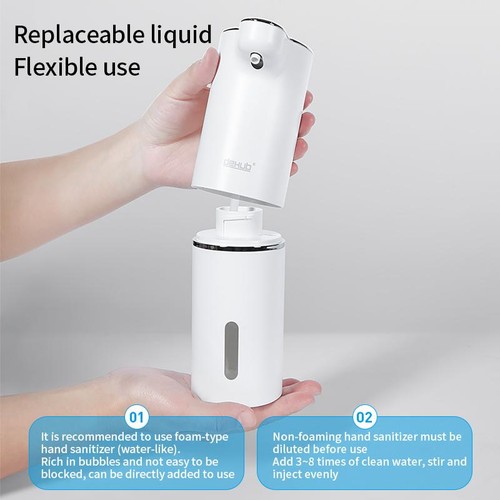 Badezimmer Automatischer Schaumseifenspender Touchless USB Wiederaufladbar Smart Sensor - Bild 4 von 28