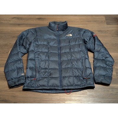 The North Face Summit Series 800 Fill Down Puffer Jacket Mens Large Navy Blue