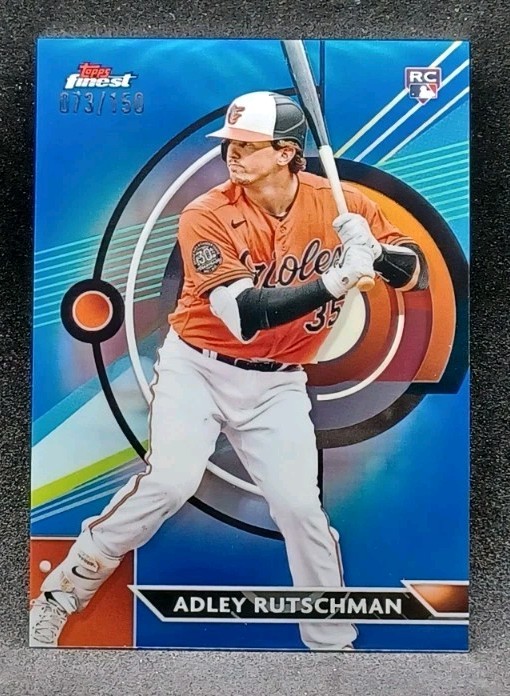 2023 Topps Finest #22 Adley Rutschman Blue Refractor /150 RC