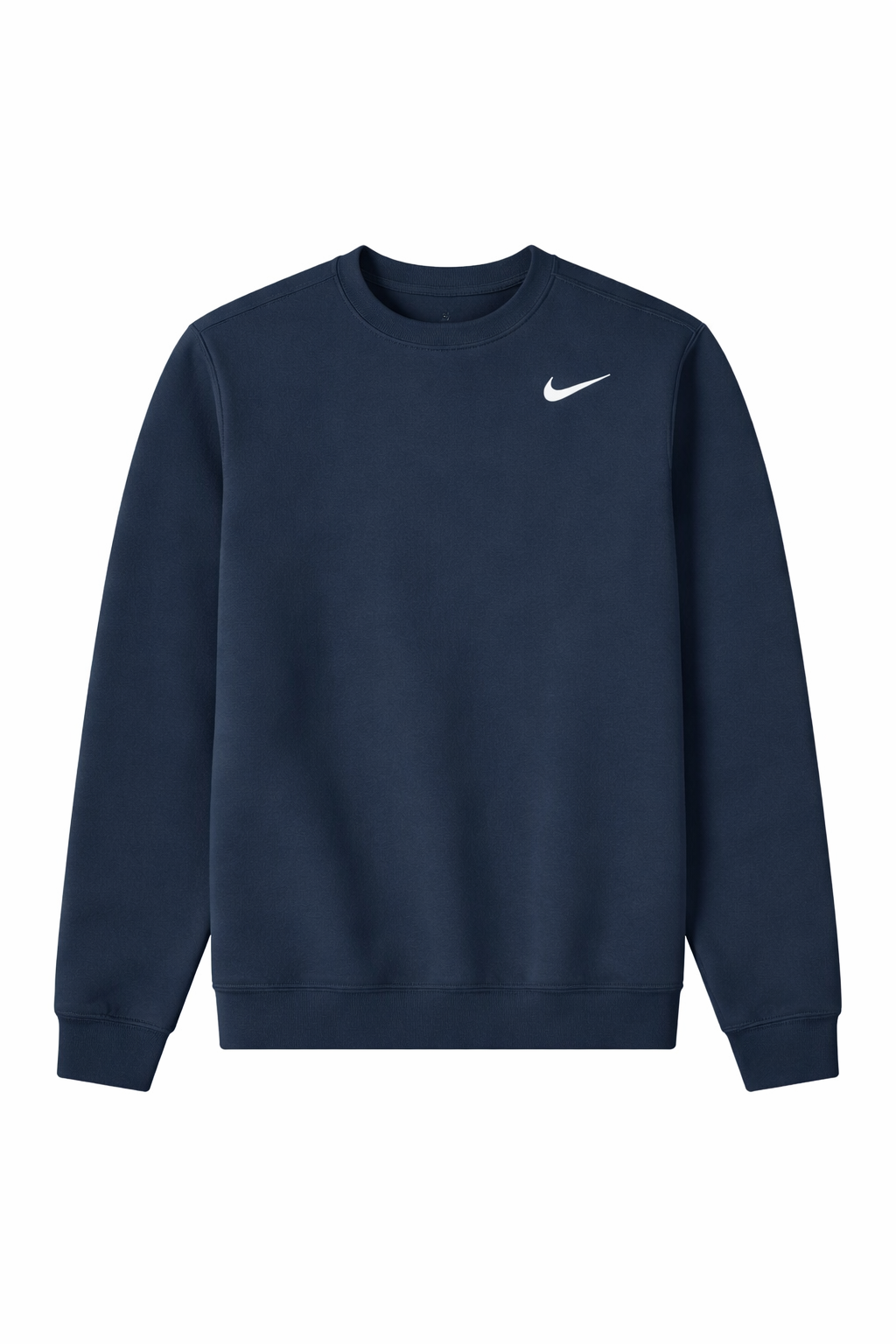 Sweatshirt NIKE Men's Fleece Crewneck Sportswear Pullover Navy Medium New Logo-image