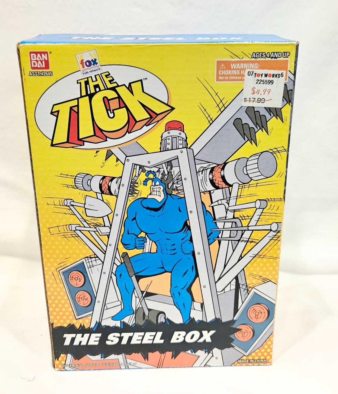 THE STEEL BOX - THE TICK Action Figure-BAN DAI-Original - UNOPENED/MINT