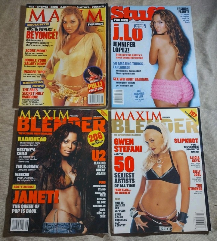 Maxim Blender 1st Issue Janet Jackson + Maxim Beyonce + Stuff #22 Jennifer Lopez