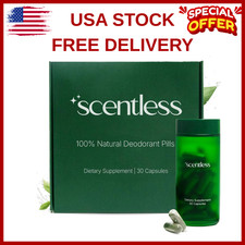 Internal Deodorant   Mint, Parsley  Chlorophyll Capsules for Body Odor   Alu...