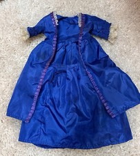 PLEASANT COMPANY American Girl Doll Felicity Blue Gown Outfit Skirt 2pc READ
