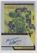 2020-21 Panini Flux Influx Silver Prizm Maurice Cheeks #AI-MCH Auto HOF 1u6