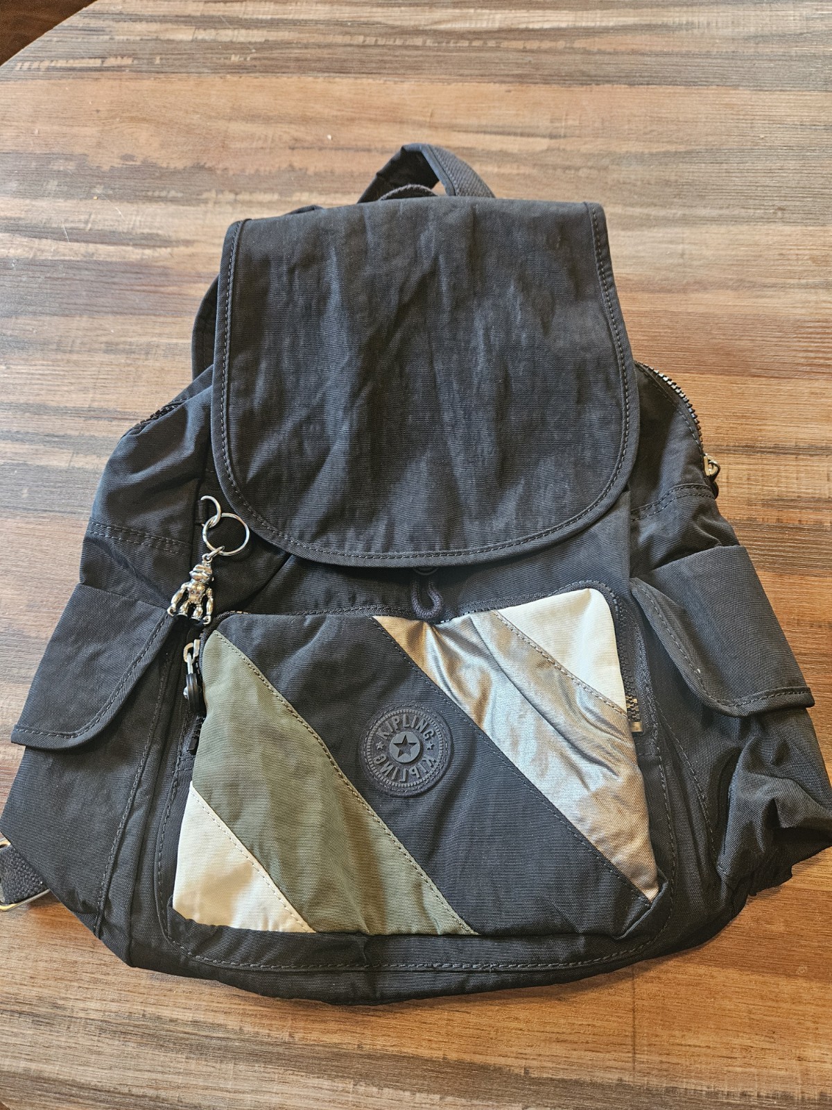 Kipling City Pack Medium Black Backpack Water Res… - image 1