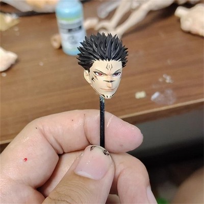 Delicate Paint 1/12 Scale The Ryomen Sukuna Head Sculpt Fit 6'' Romankey Figure