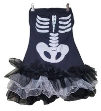 Fever Skeleton Tutu Costume Adult Size Medium Tutu Dress