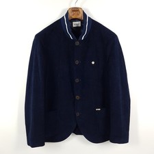 Luis Trenker Corduroy Janker Mens Size 54 Blue Cotton Traditional Jacket Lusandro