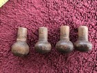 Lot of 4 Vintage Round Wooden Clock Trim Pieces with dowel ends — photo 2
