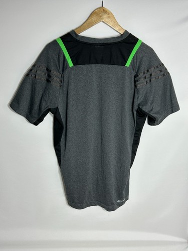 Adidas Training T-shirt Adicolor Climacool | Men's | Grey/Black/Green | Large | - Picture 2 of 8