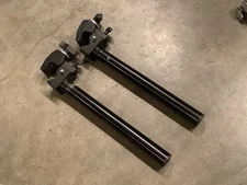 (2) Manfrotto Super Clamp clamps with 12" EXTENTION POST BAR #II3
