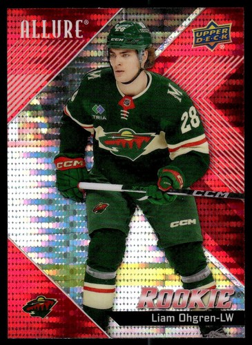 2024-25 Upper Deck Allure Red Rainbow Liam Ohgren Rookie Minnesota Wild #121 - Bild 1 von 3