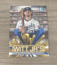 2025 Bowman Chrome Bobby Witt Jr Lucky Seven Slugger Hobby Stars #HS-8 KC Royals