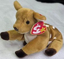 TY Beanie Baby - WHISPER the Deer 6.5 inch MINT condition w/ tags