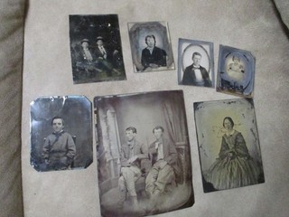 Group of 7 Civil War/Antique Tintypes/Ambrotypes Photos Lot
