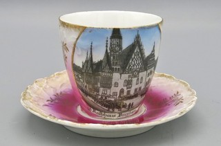 Tazza ricordo Breslavia Breslavia del 1900 Slesia altezza 5 8 cm