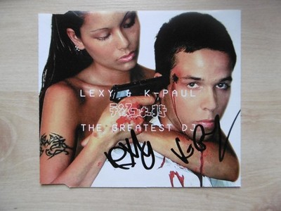 Lexy & K-Paul Autogramme signed CD-Cover ''The Greatest DJ''