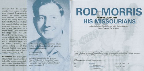 Rod Morris - Bimbo - Alabama Jailhouse (CD) - Classic Country Artists - Picture 5 of 6