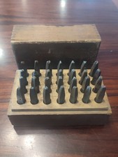 Vintage Steel Letter Alphabet Punch Stamp Sets 1/8 size
