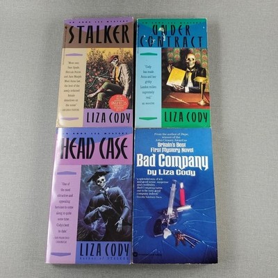 Liza Cody 4 Paperback Book Lot Stalker Head Case Under Contract Company