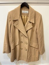 Vintage Mackintosh Camel Wool Coat Double Breasted Made in USA Women’s Medium