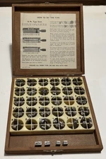 Kingsley Machine Letter Type Font Hot Foil VINTAGE WOOD BOX Capital  font 18 pt