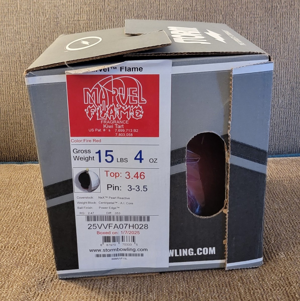 STORM MARVEL FLAME ストーム　15P マーヴェルフレイム　新品 NEW* 15lb Overseas Storm Marvel Flame Bowling Ball | eBay