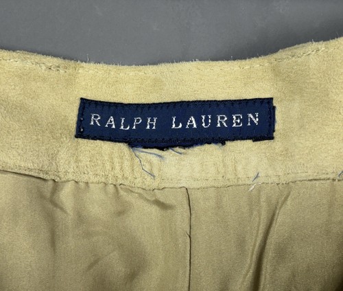 Vintage RALPH LAUREN Beige Suede Jodhpur Equestrian Stirrup Riding Pants Sz M/L - Picture 19 of 20