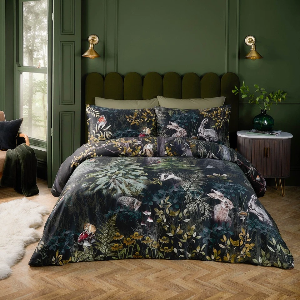 Paoletti Sherwood Forest 100% Cotton Printed Duvet Cover Set