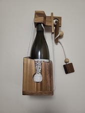 Uncork The Fun! Think-n-Drink - Wooden Wine Bottle Puzzle Brain Teaser