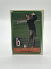 1981 DONRUSS GOLF STATISTICAL LEADER JACK NICKLAUS RC Looks Great!