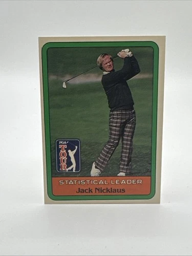 1981 DONRUSS GOLF STATISTICAL LEADER JACK NICKLAUS RC Looks Great!