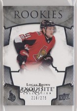 2017-18 Upper Deck Ice Exquisite Rookies 216/275 Logan Brown #R-16 f0v