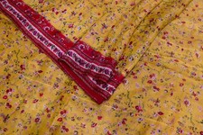 Vintage Silk Saree for Crafting, Sewing, Quilting, Upcycled Projects SS3324