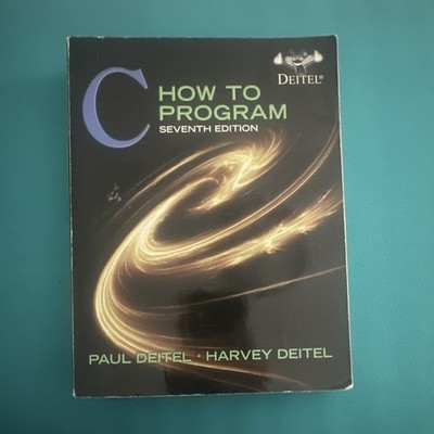 Pearson C How to Program 7th Edition Paperback Textbook Paul & Harvey Deitel