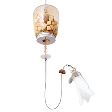 Jouet Interactif pour Chat, Jouet à Plumes avec Clochette, Corde à Gratter,3815