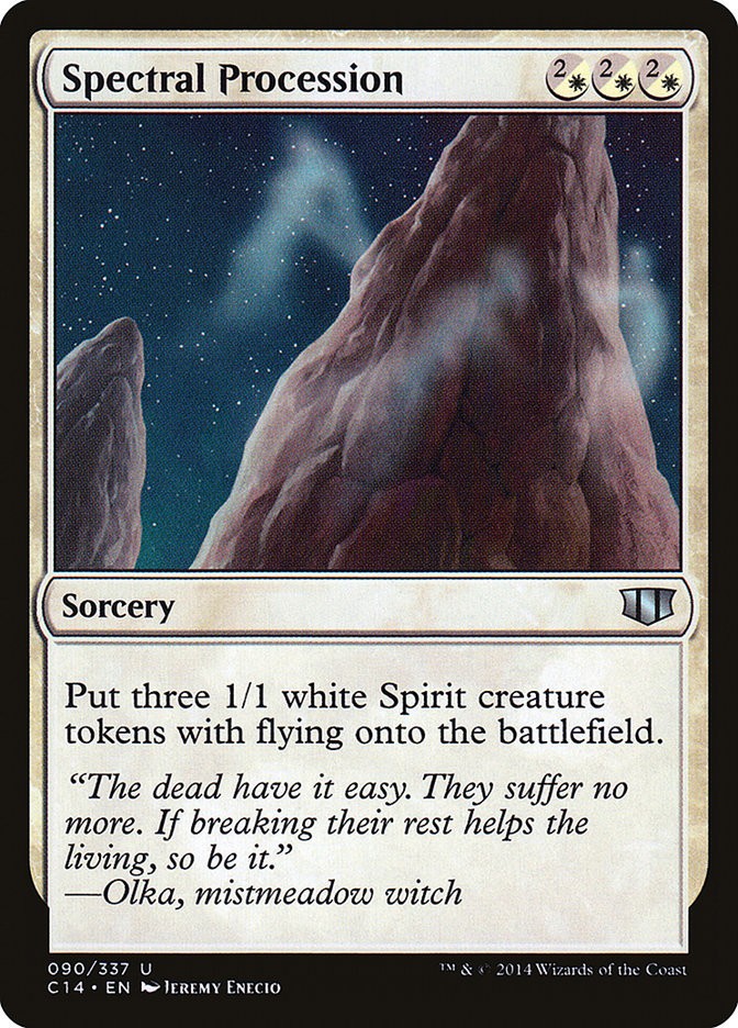 MTG Spectral Procession  - Commander 2014 #090