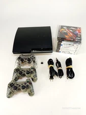 Sony PS3 PlayStation 3 Console Bundle 10 Games CECH-2101A TESTED WORKING