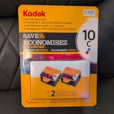 Kodak 10C Color Printer Ink Cartridges Twin Pack 2x420 Pages New