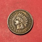 (1) Beautiful Toned Antique 1900 Indian Head Cent/Penny VF-VERY FINE