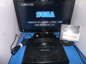 Sega Saturn System Disc (KD02) Black Columbia Development Prototype Sophia case
