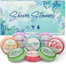 Shower Steamers Aromatherapy 8 Pack - Gifts for Women, Shower Bombs with Essenti